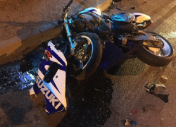 В Краснодаре иномарка столкнулась с мотоциклом