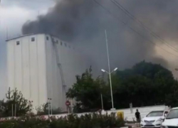 Видеозапись пожара на элеваторе Тимашевска попала в сеть