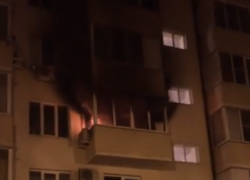  Из-за вспыхнувшего кондиционера в Краснодаре сгорел балкон 