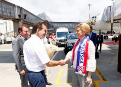  В сочинском аэропорту Кондратьев встретил президента Хорватии 