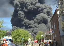 Губернатор Кубани показал кадры охваченного дымом Туапсе