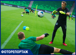 Открытую тренировку и знакомство с новичками провел «Краснодар»