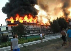 Под Анапой горела база отдыха «Ока»