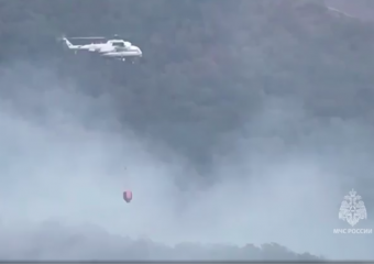 Площадь пожара в Геленджике достигла 30 га