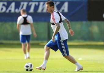 Из-за травмы колена футболист «Краснодара» Смолов пропускает тренировки к ЧМ-2018