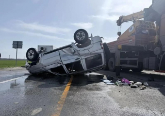 Трое детей пострадали в жестоком ДТП с перевертышем в Краснодарском крае  