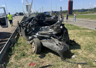 Свалка из автомобилей: пять машин столкнулись на трассе М-4 «Дон» под Краснодаром 