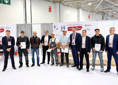 Каменщик ГК «ЮгСтройИнвест» занял второе место на конкурсе профмастерства в рамках выставки YugBuild 2026