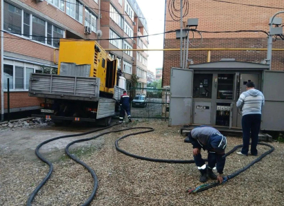 Три дома в Музыкальном микрорайоне Краснодара переведены на генератор после энергоаварии