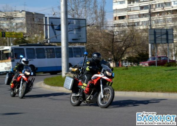 Крымским спасателям доставили из Краснодара специализированные мотоциклы