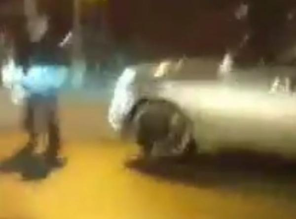 Появилось видео чудовищного наезда «Ауди» с тремя пятерками на водителя «Ховера» под Краснодаром