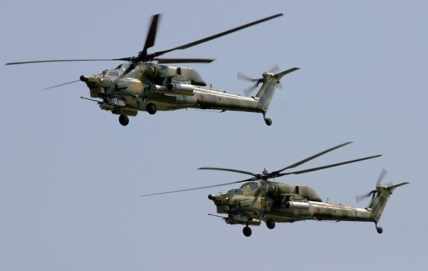 В Краснодарском крае вертолеты взорвали более 70 авиационных ракет