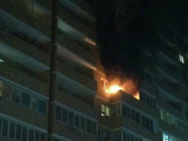 В Музыкальном микрорайоне Краснодара произошел пожар в многоэтажке