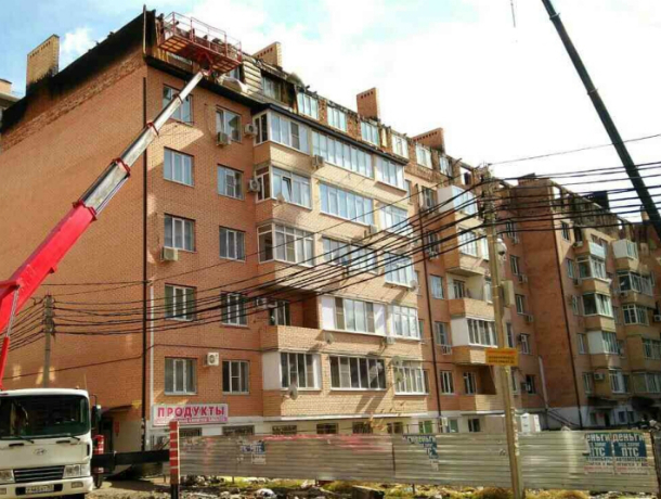В районе сгоревшей многоэтажки в Краснодаре отменили режим ЧС