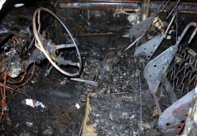 Два человека сгорели в машине при ДТП на Кубани
