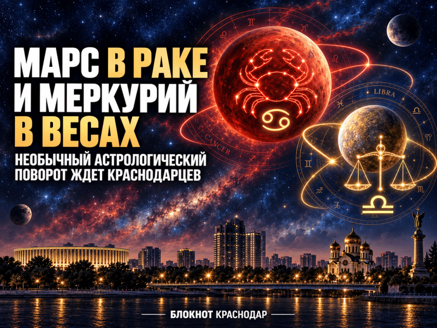 Марс в Раке и Меркурий в Весах: необычный астрологический поворот ждет краснодарцев 