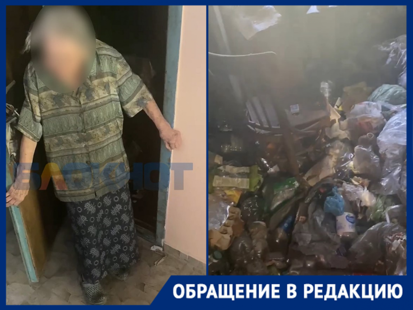 «Нужна помощь волонтеров»: жильцы краснодарской многоэтажки пытаются спасти соседку из мусорного ада 