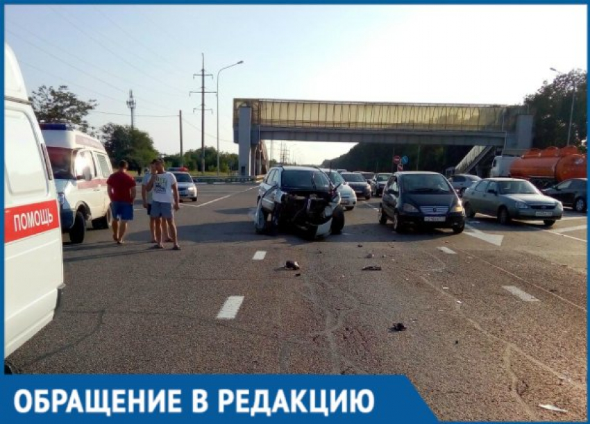  Пьяный водитель протаранил машину под Краснодаром, а потом сказал, что это не он 