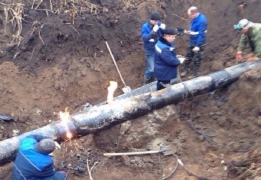 В Тихорецком районе рабочие  повредили газопровод 
