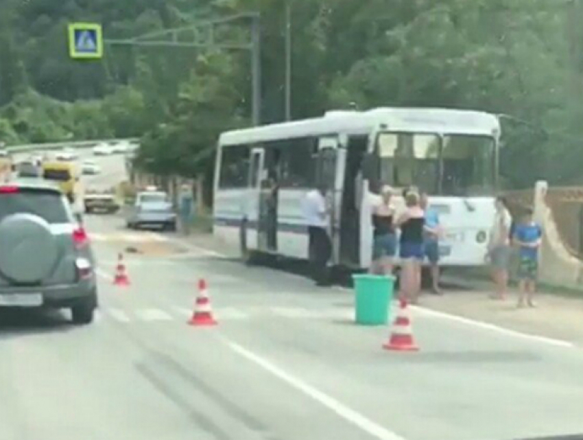 На Кубани водитель автобуса сбил туристов на переходе, погиб ребенок