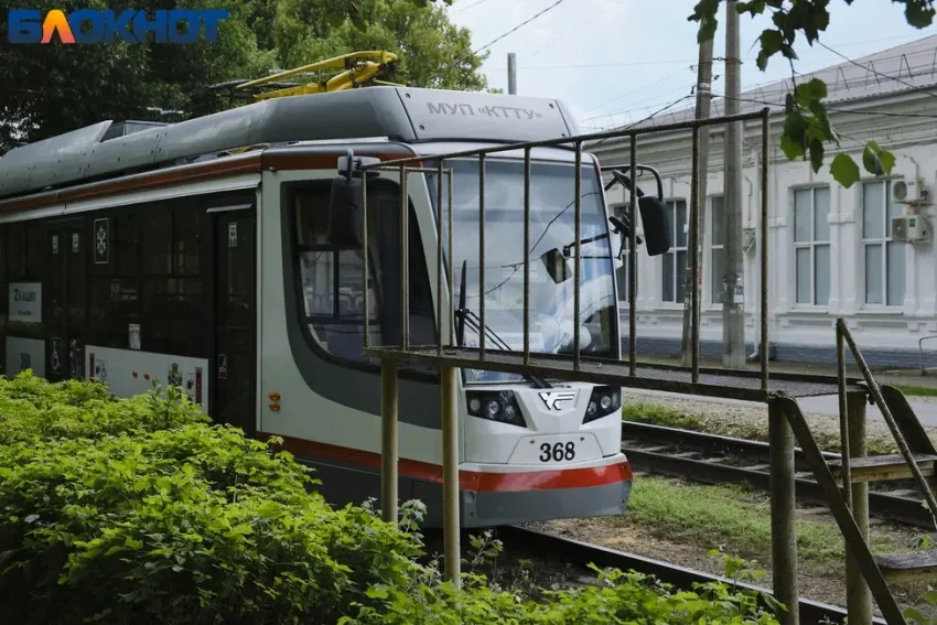 В Краснодаре временно изменится схема движения трамваев в районе Кооперативного рынка