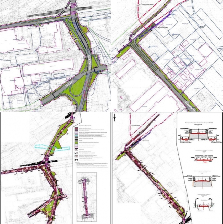 Появился план разгрузки Северных мостов в Краснодаре