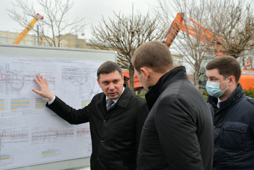 На пересечении Московской и Солнечной готовятся к строительству разворотного трамвайного кольца 