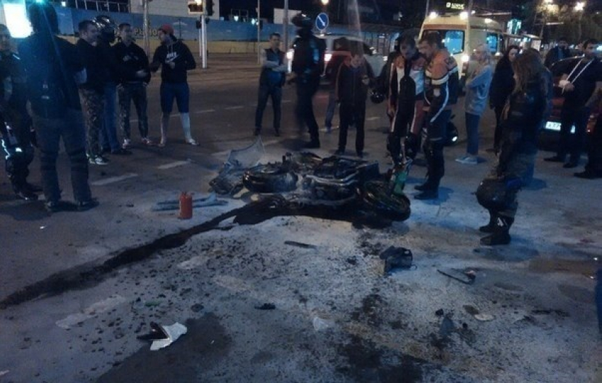В Краснодаре на Ставропольской разбился мотоциклист