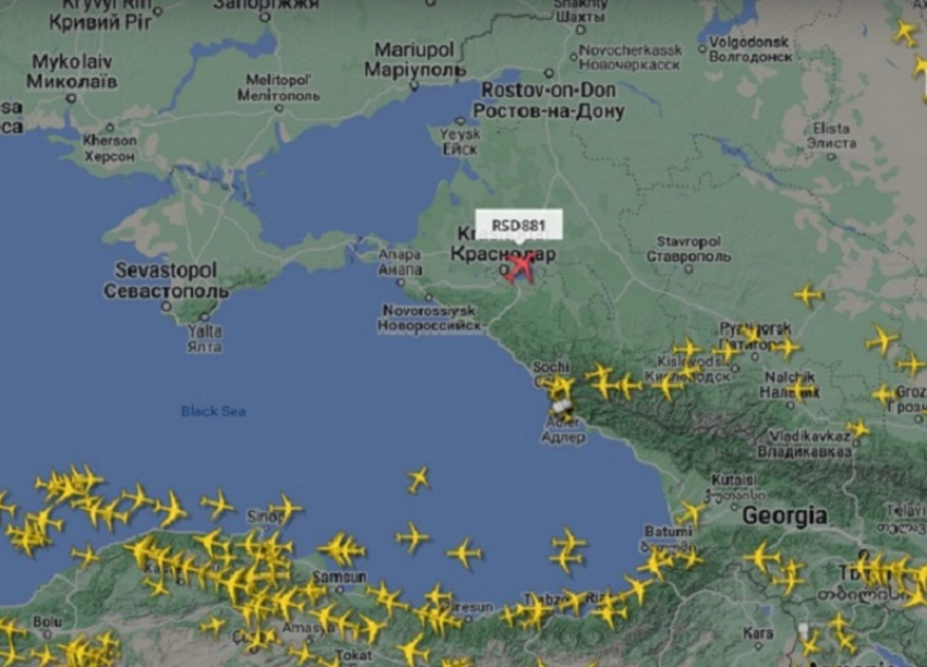 Правительственный самолёт улетел из Краснодара