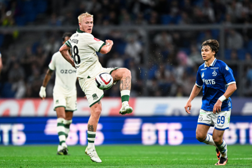 ФК «Краснодар» разгромил московское «Динамо» в матче Кубка России: Сперцян забил, Кривцов дважды ассистировал 