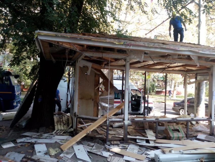 Последний незаконный киоск снесли в Краснодаре