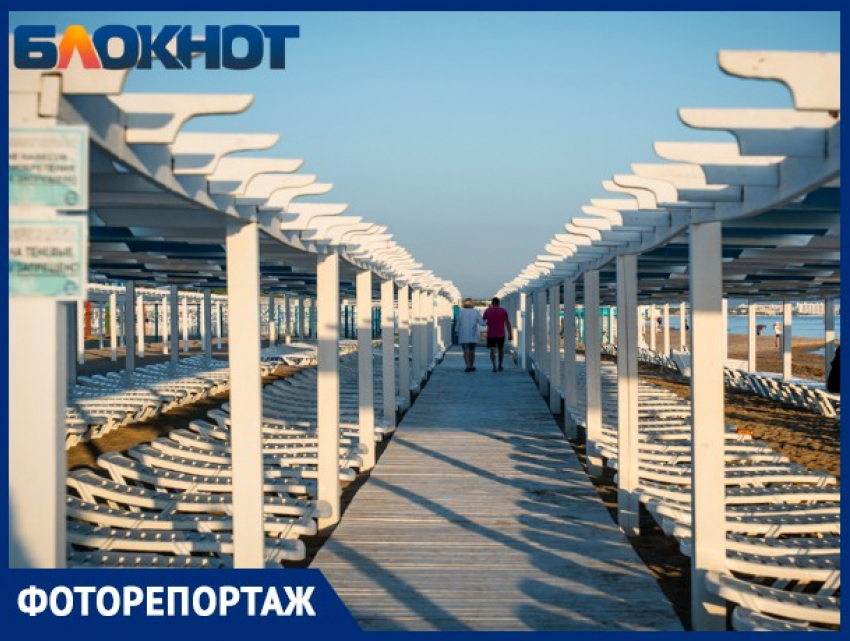 Пляж в Витязево подготовили к курортному сезону