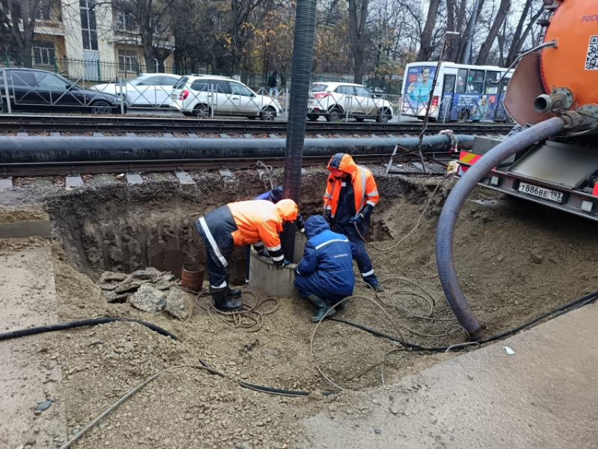 Стала известна дата устранения провала на Московской в Краснодаре 