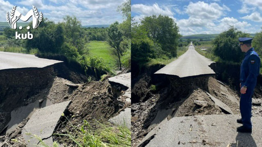 Паводок разрушил дорогу между Краснодарским краем и КЧР