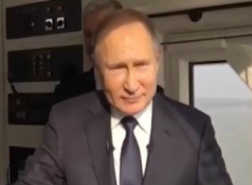 Путин приехал на Кубань первым поездом из Крыма