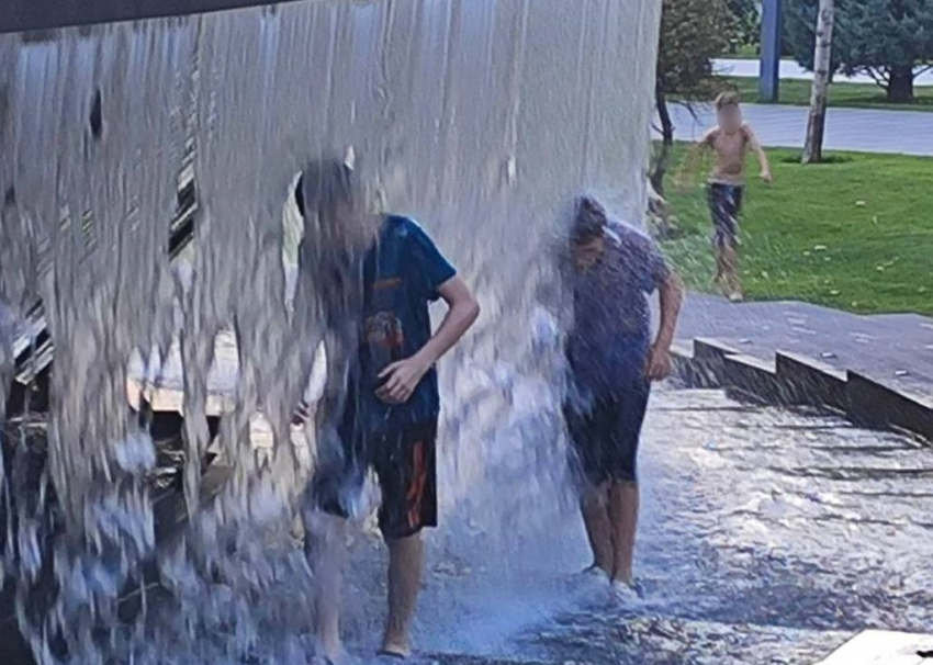 «Наглость не знает границ»: в парке Галицкого посетители используют фонтан-водопад в качестве душа