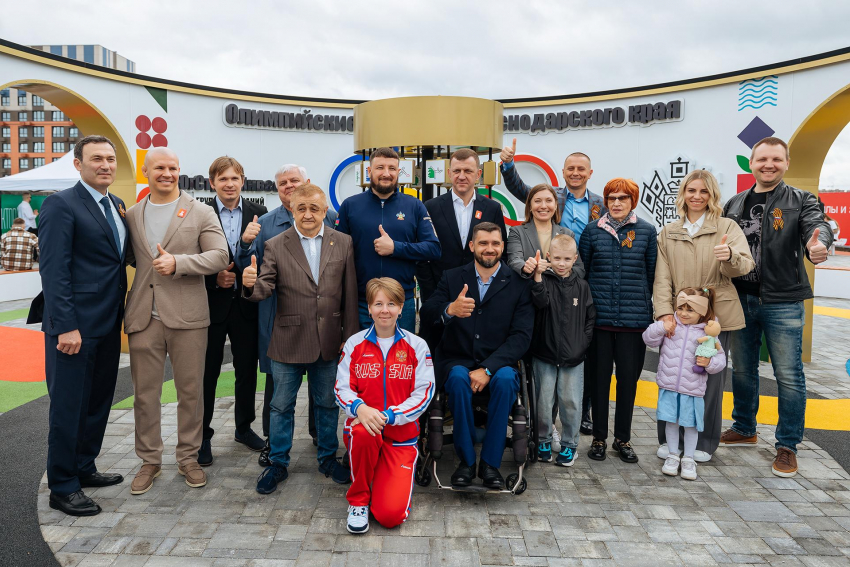 В Краснодаре открылась первая в регионе Аллея олимпийских чемпионов Кубани 