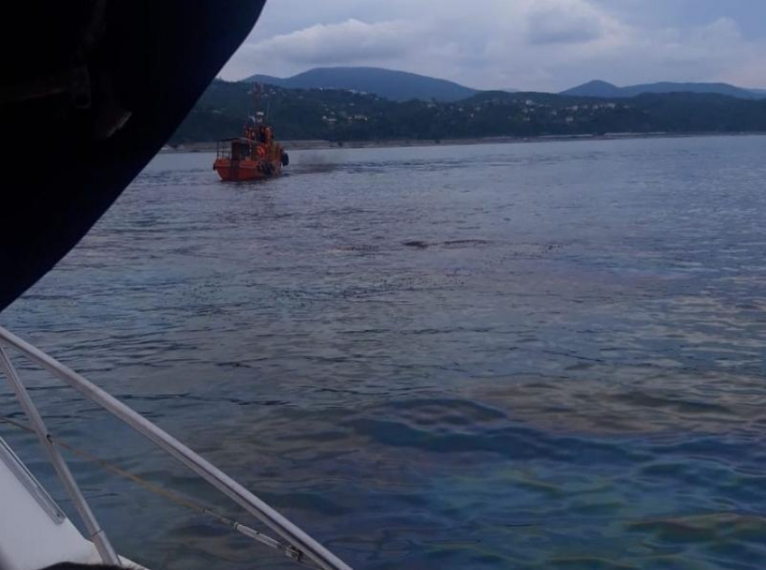 «Плёнка сбору не подлежит», — в море у Туапсе до сих пор дрейфует радужное пятно после разлива нефти