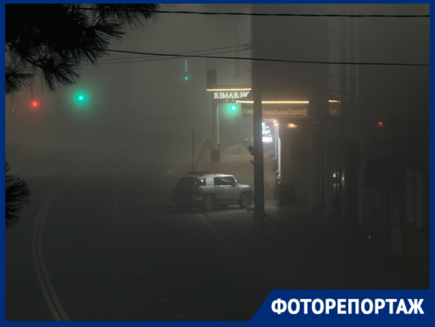 Краснодар превратился в Сайлент Хилл из-за густого тумана 