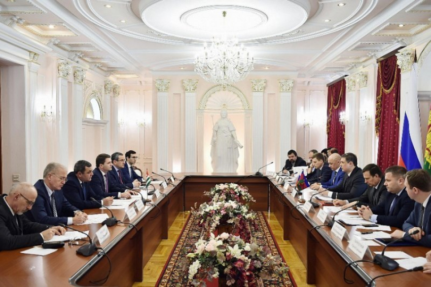  Абхазская делегация приехала в Краснодар 