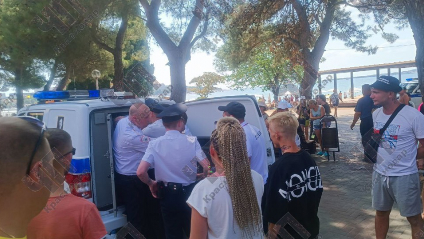 В Геленджике туристы пытались отбить у полиции пьяного задержанного друга