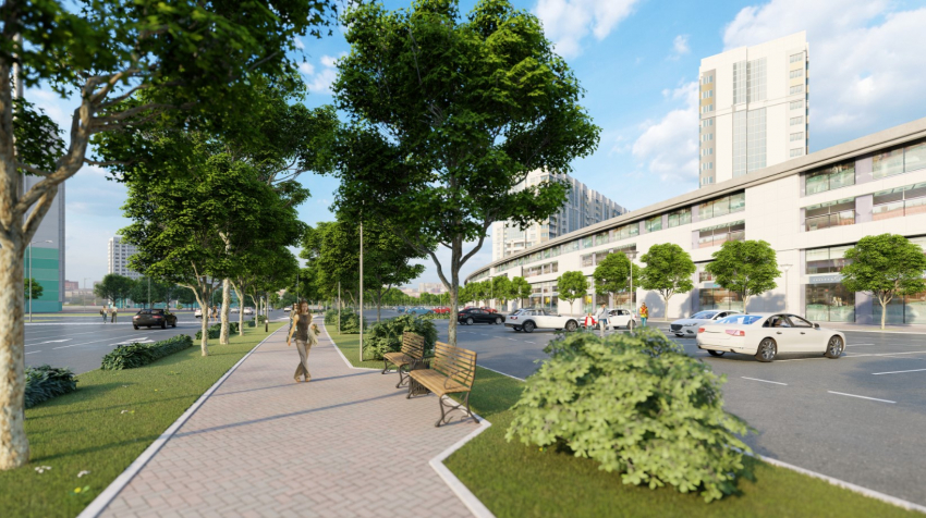 Представлен проект бульвара на улице Метальникова в Краснодаре