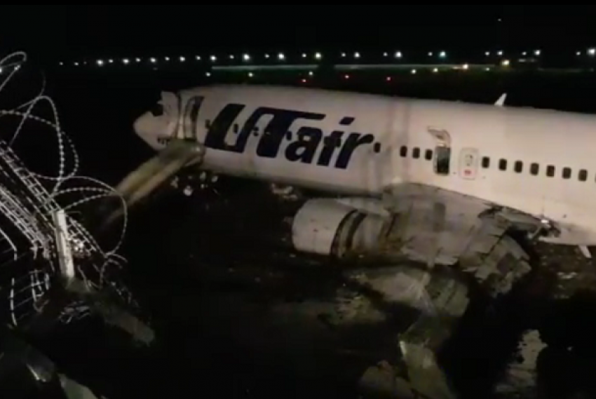 В Сочи загорелся самолет, на борту которого находилось 170 человек