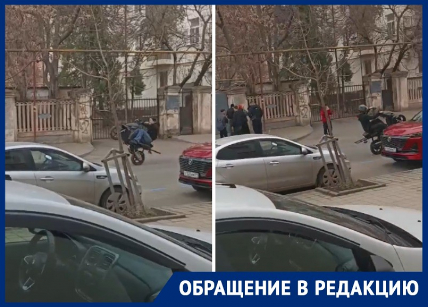 «А если упадет под авто?»: малолетние гонщики на скутерах превратили дорогу в тренировочную трассу 