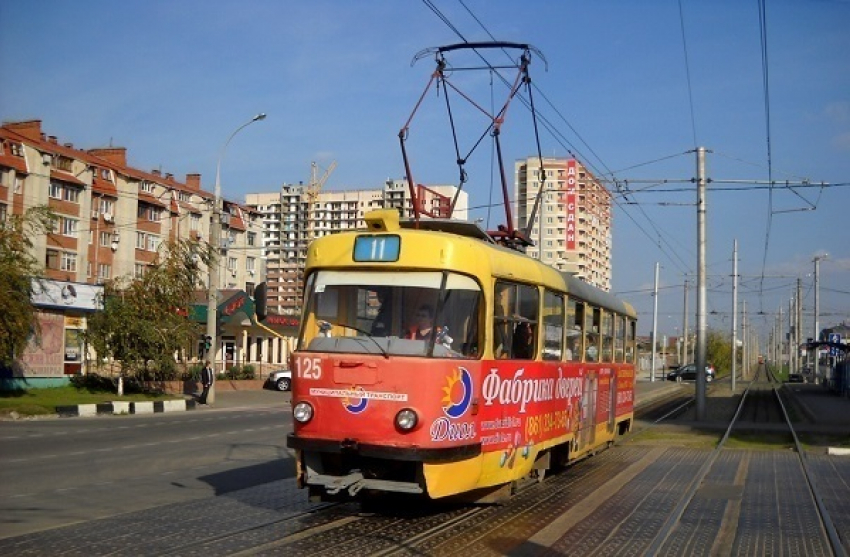 В Краснодаре движение трамваев по улице Калинина полностью восстановлено
