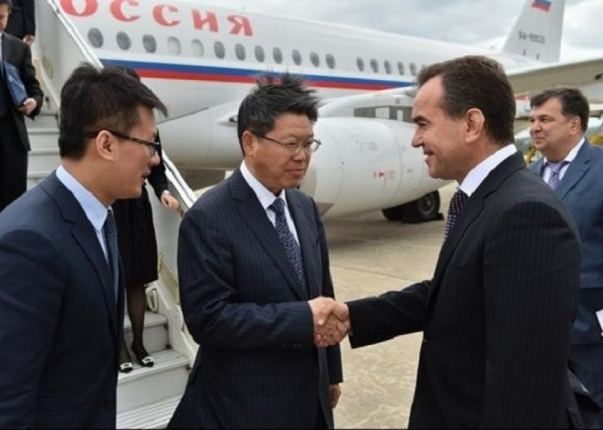 Встретился с делегацией из Китая губернатор Краснодарского края