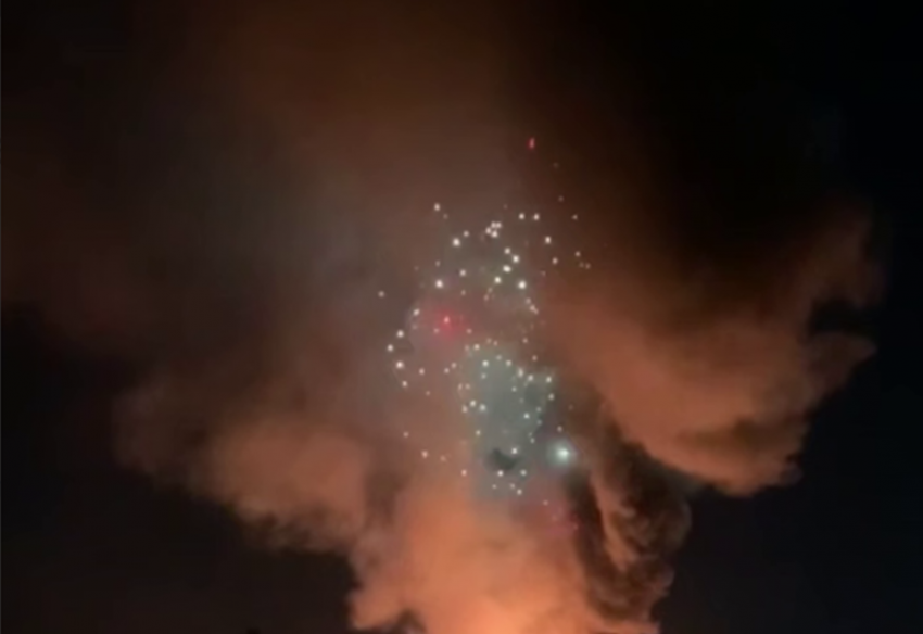 Гараж с фейерверками взлетел на воздух в Краснодаре из-за пожара