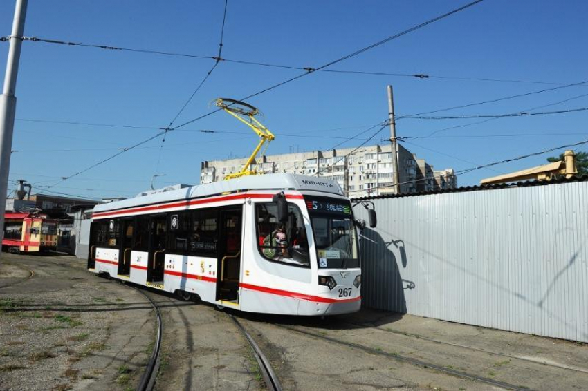 Новый трамвай вышел на линию в Краснодаре 