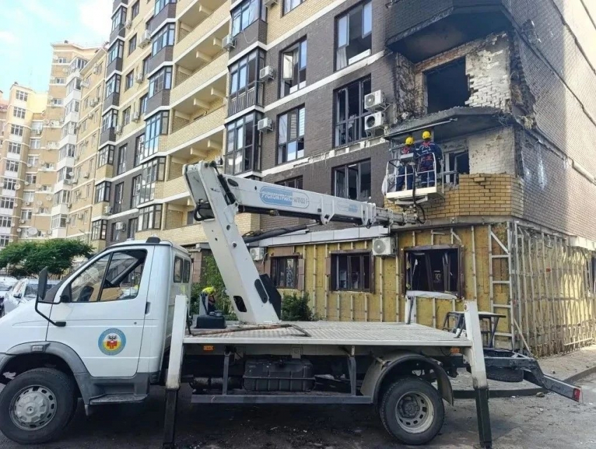 Компенсацию получат жильцы пострадавшей при атаке БПЛА многоэтажки в Краснодаре