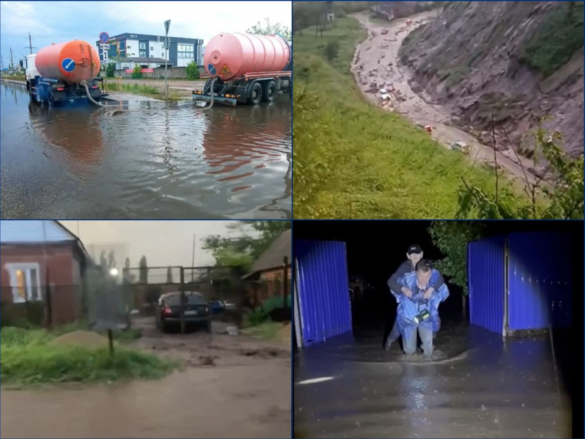 Поселки ушли под воду, оползень перекрыл мост: Кубань переживает буйство стихии
